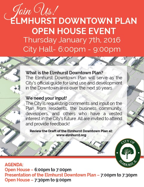 Elmhurst Downtown Plan Open House Event